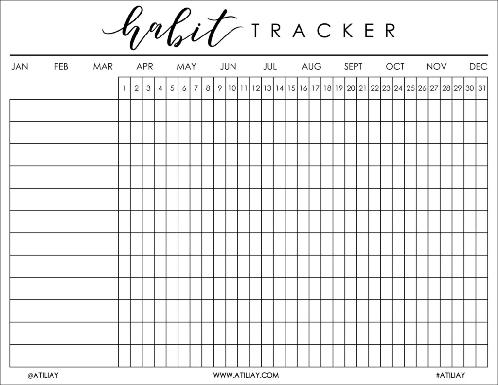 FREE Printable Habit Tracker PDF The Ultimate Habit Tracker Guide 