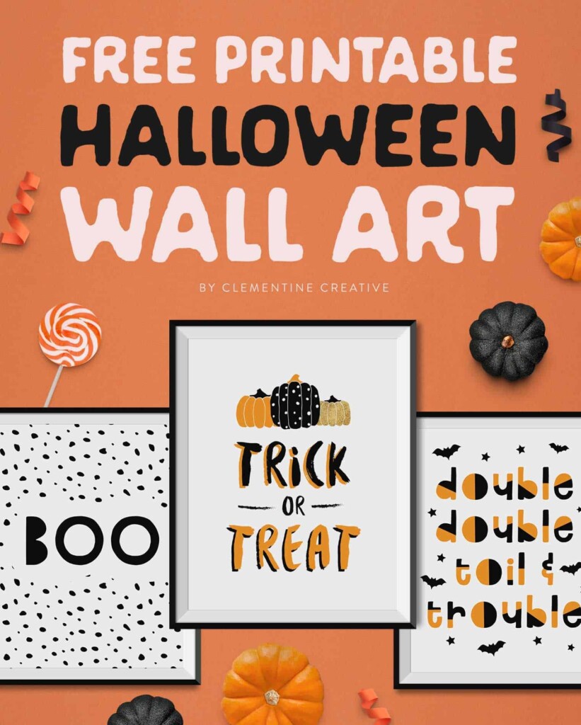 Free Printable Halloween Wall Art Printable Templates