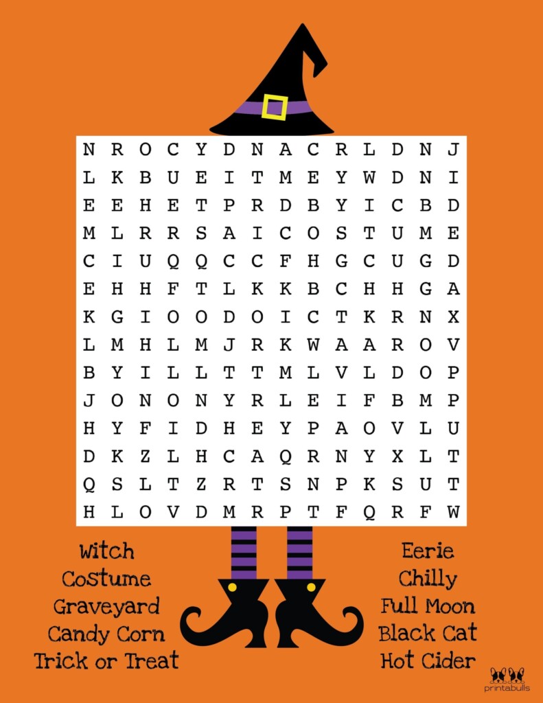 Free Printable Halloween Word Searches Word Search Maker
