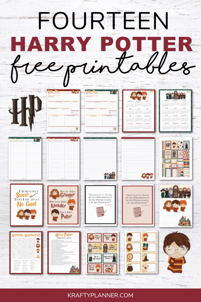 Free Printable Harry Potter Pictures FREE Printable A Z