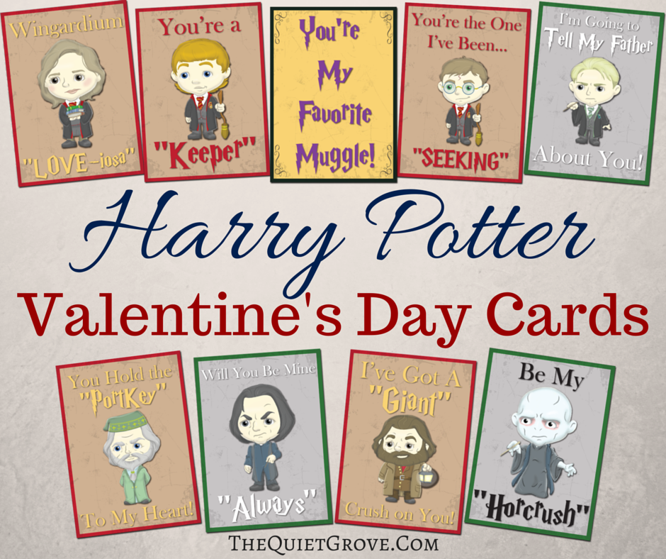 Free Printable Harry Potter Valentine Cards The Quiet Grove