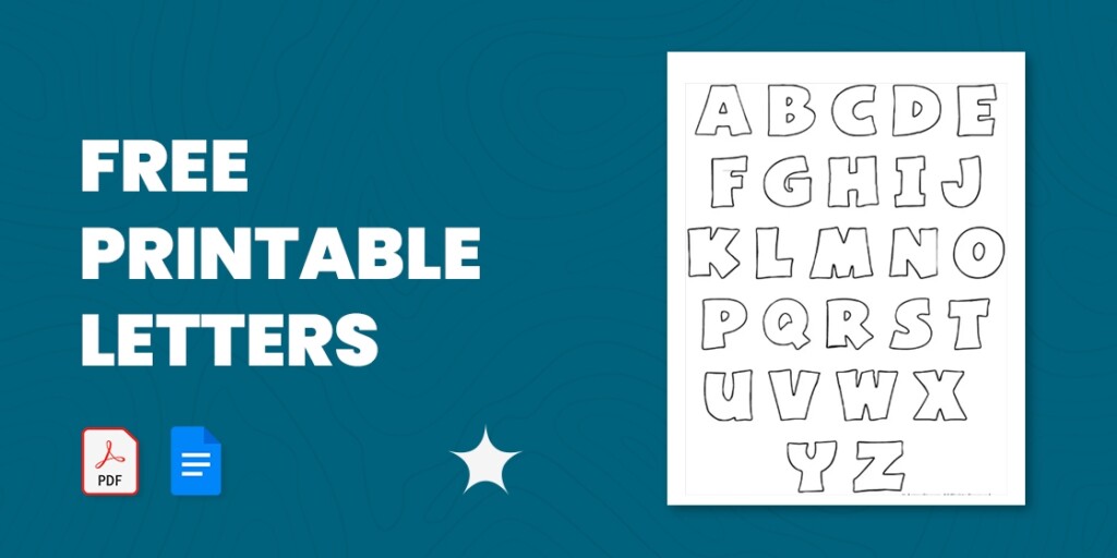 Free Printable Large Letters For Walls Pdf