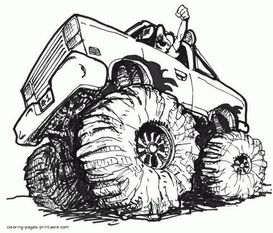 Free Printable Monster Truck Coloring Pages