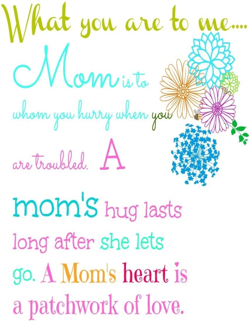 Free Printable Mothers Day Poems Free Printable