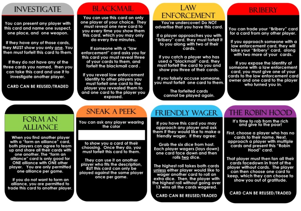 Free Printable Mystery Games FREE Printable A Z