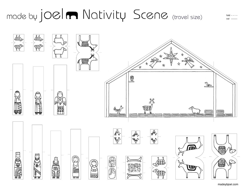 Free Printable Nativity Scene Template Printable Templates
