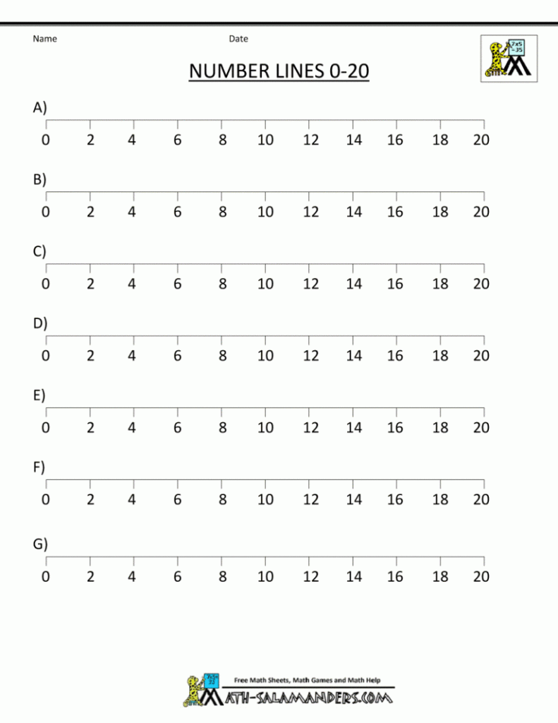 Free Printable Number Line For Kids Free Printable