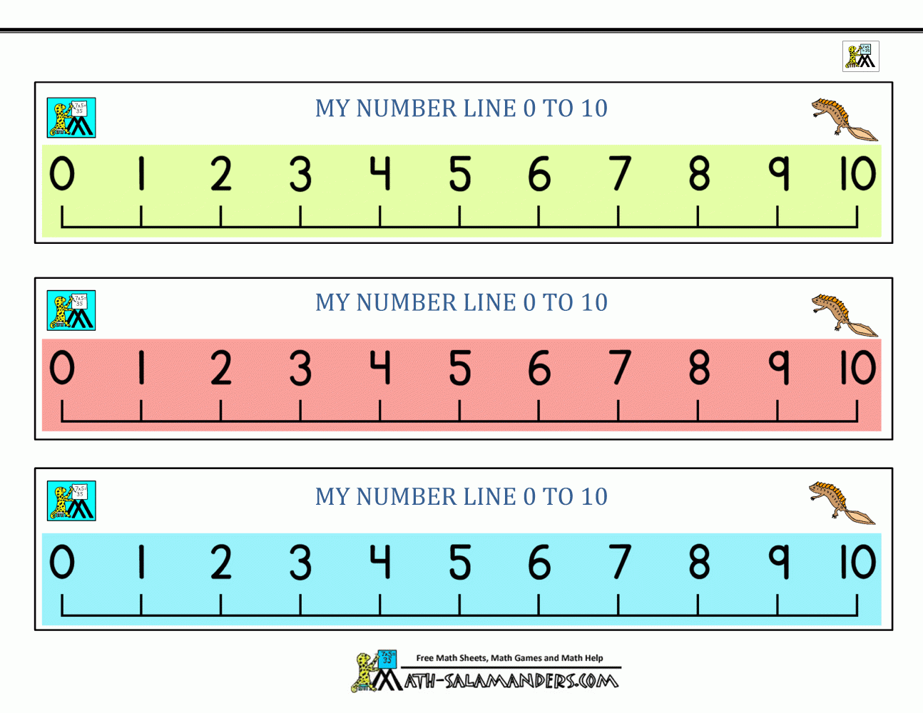 Free Printable Number Line Free Printable