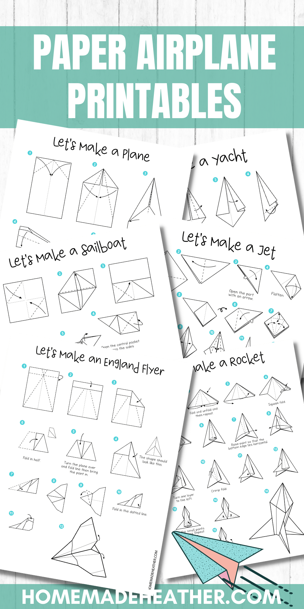 Free Printable Paper Airplane Templates Pdf Printables Template Free