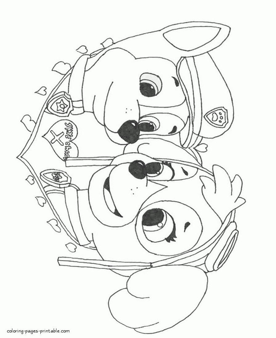 Free Printable Paw Patrol Animation Coloring Pages COLORING PAGES