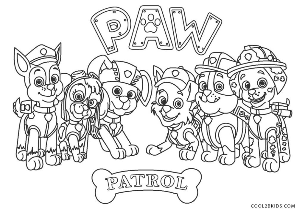 Free Printable Paw Patrol Colouring Pages Printable Templates By Nora