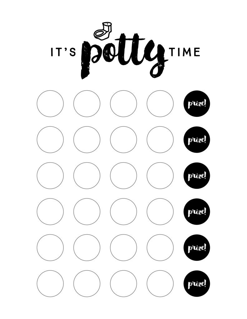 Free Printable Potty Training Charts