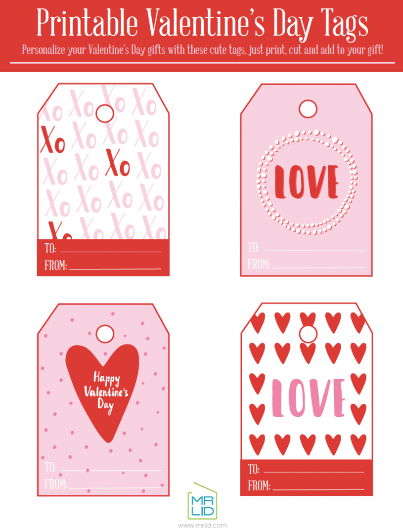 Free Printable Printable Valentine Tags FREE Printable HQ