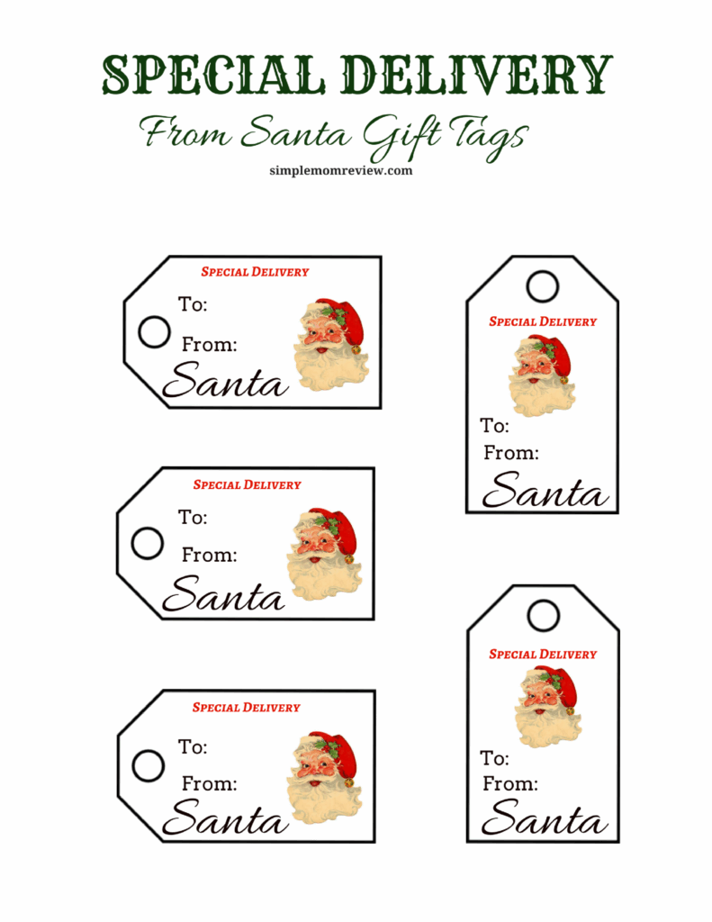 Free Printable Santa Tags FREE Printable HQ
