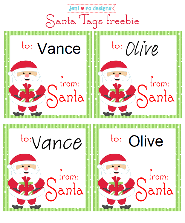 Free Printable Santa Tags To Keep The Magic Alive This Christmas 