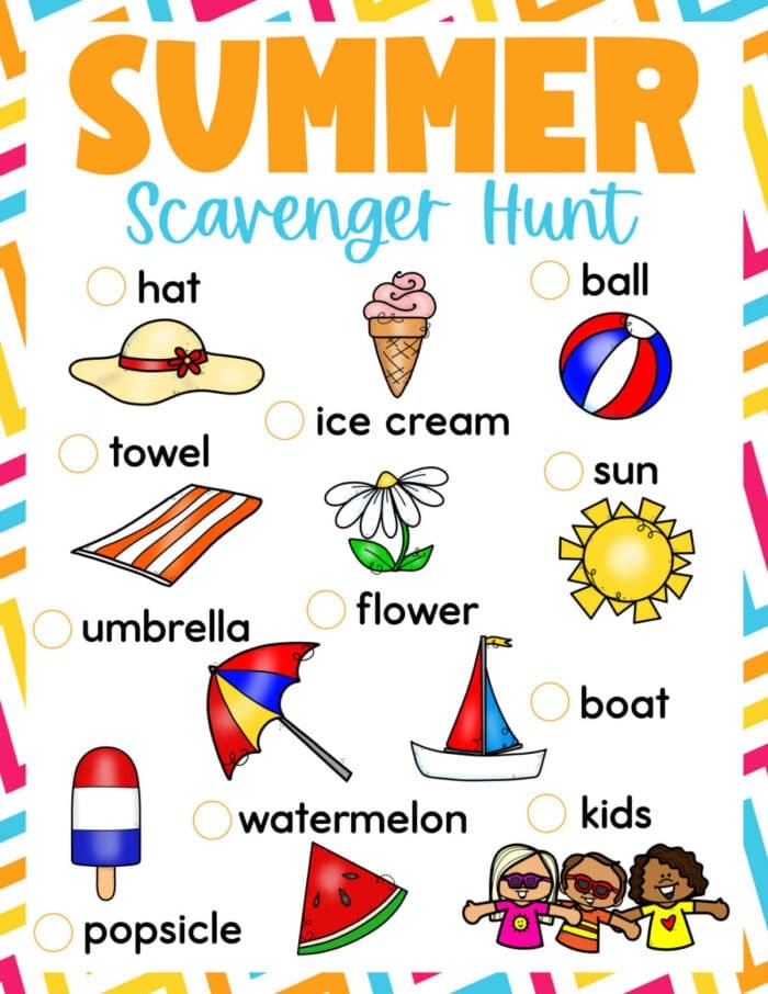 Free Printable Scavenger Hunt Clues And Games For Kids