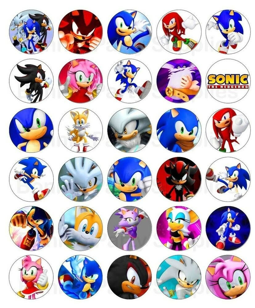 Free Printable Sonic Cupcake Toppers Free Printable