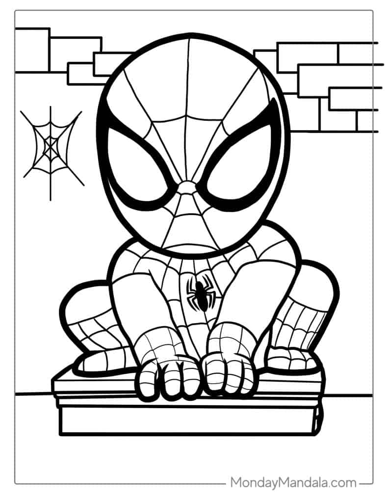 Free Printable Spiderman Colouring Pages For Kids Printable Free 