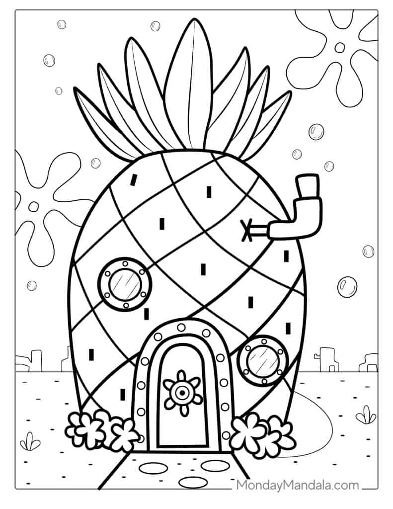 Free Printable Sponge Bob Coloring Pages
