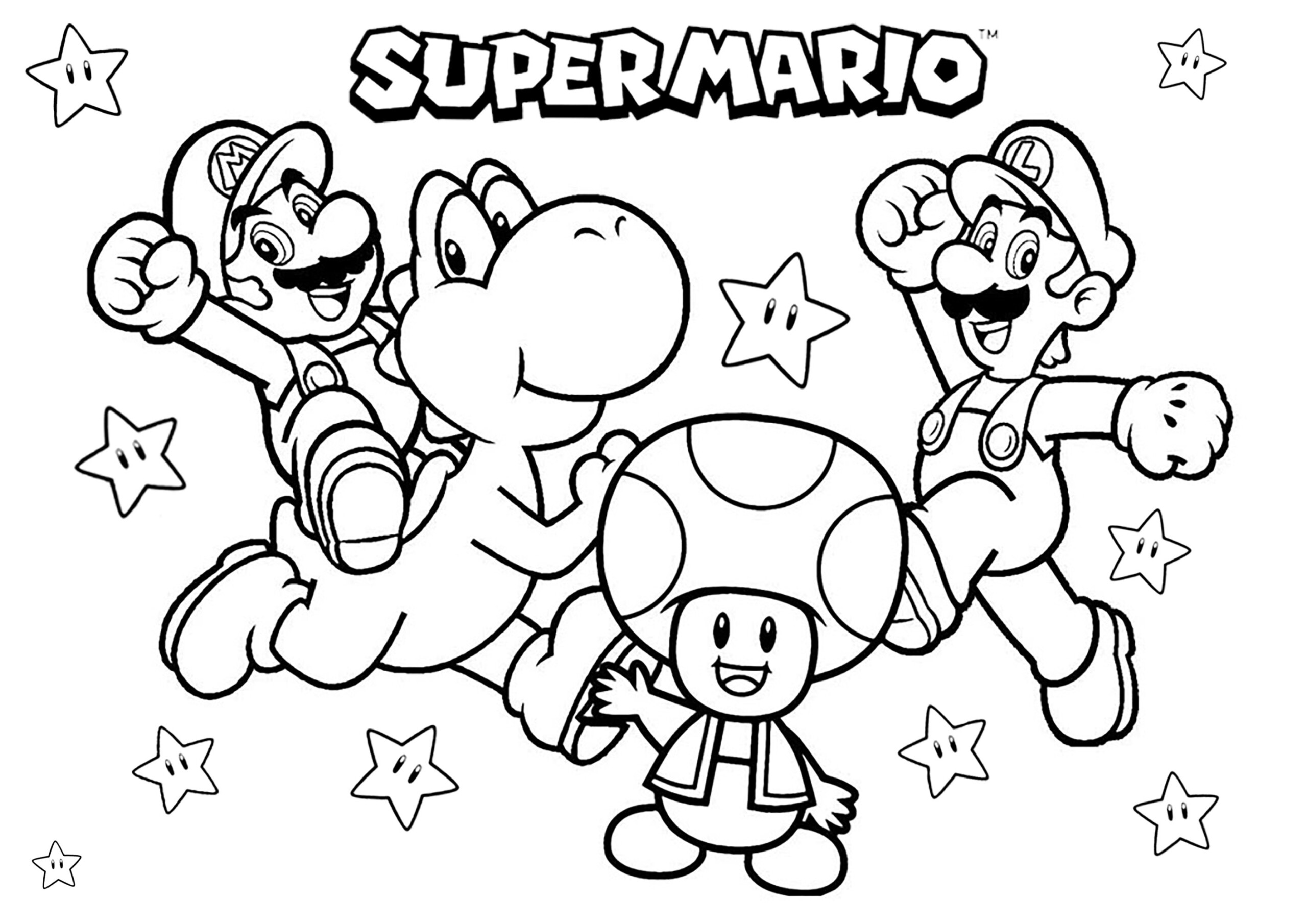 Free Printable Super Mario Coloring Pages Pdf Free Coloring Sheet