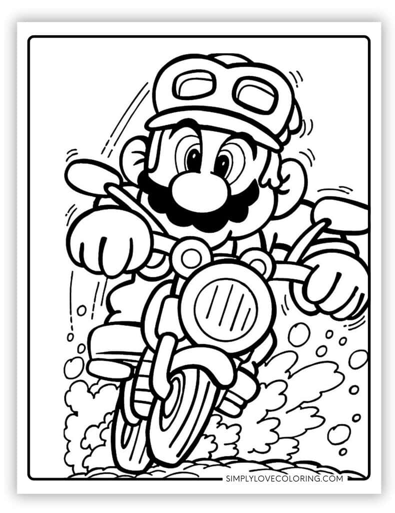 Free Printable Super Mario Coloring Pages Pdf Infoupdate