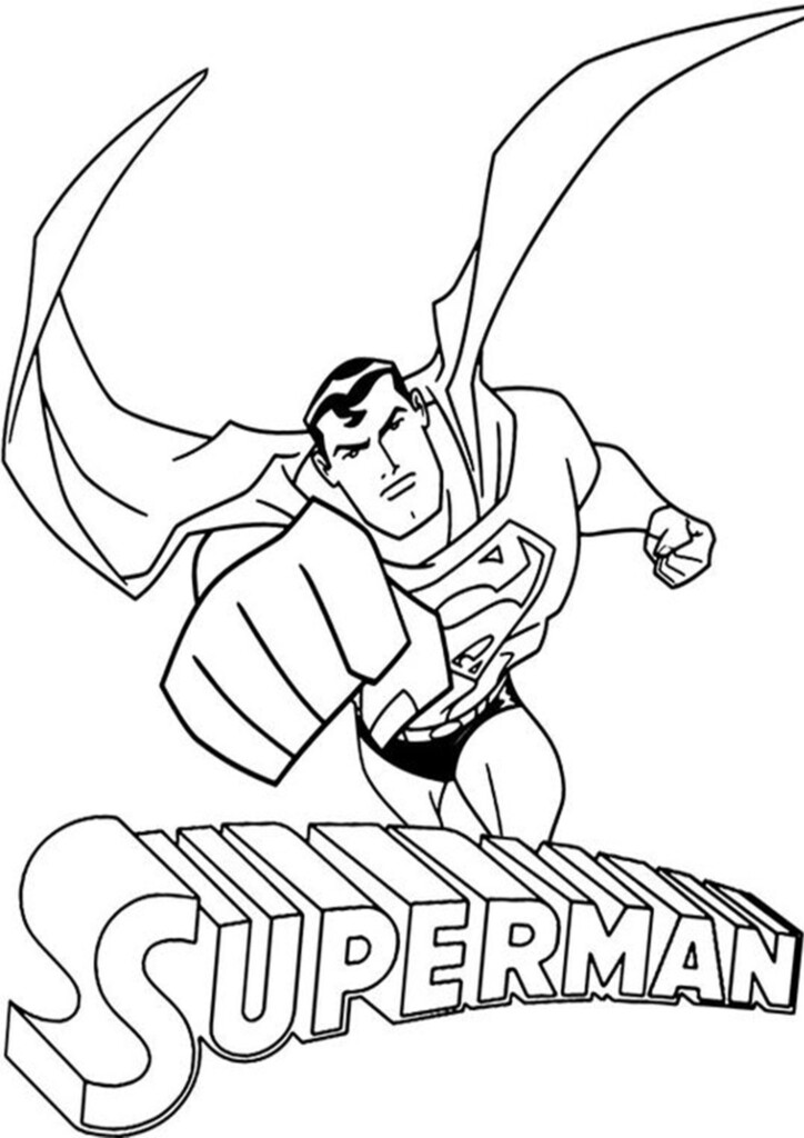Free Printable Superhero Coloring Pages