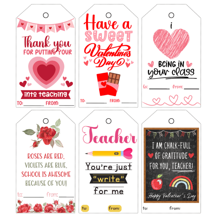 Free Printable Teacher Valentine Tags Prudent Penny Pincher
