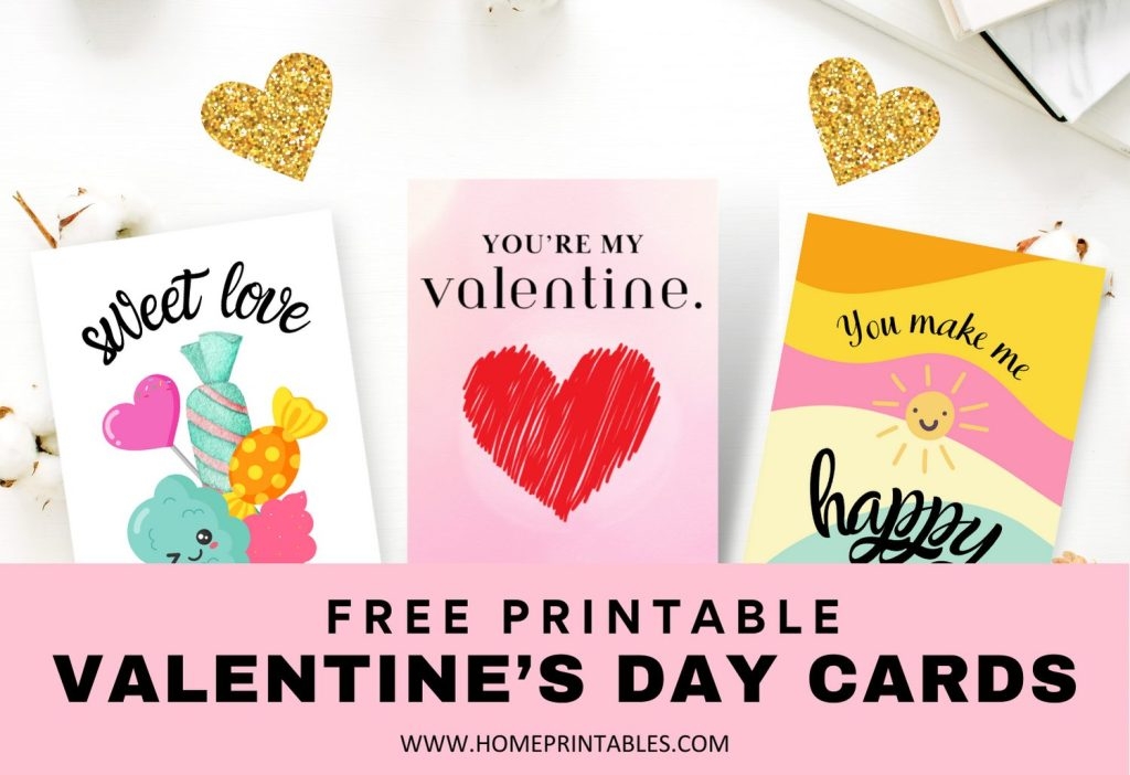 Free Printable Valentine Cards 24 Cutest Designs 