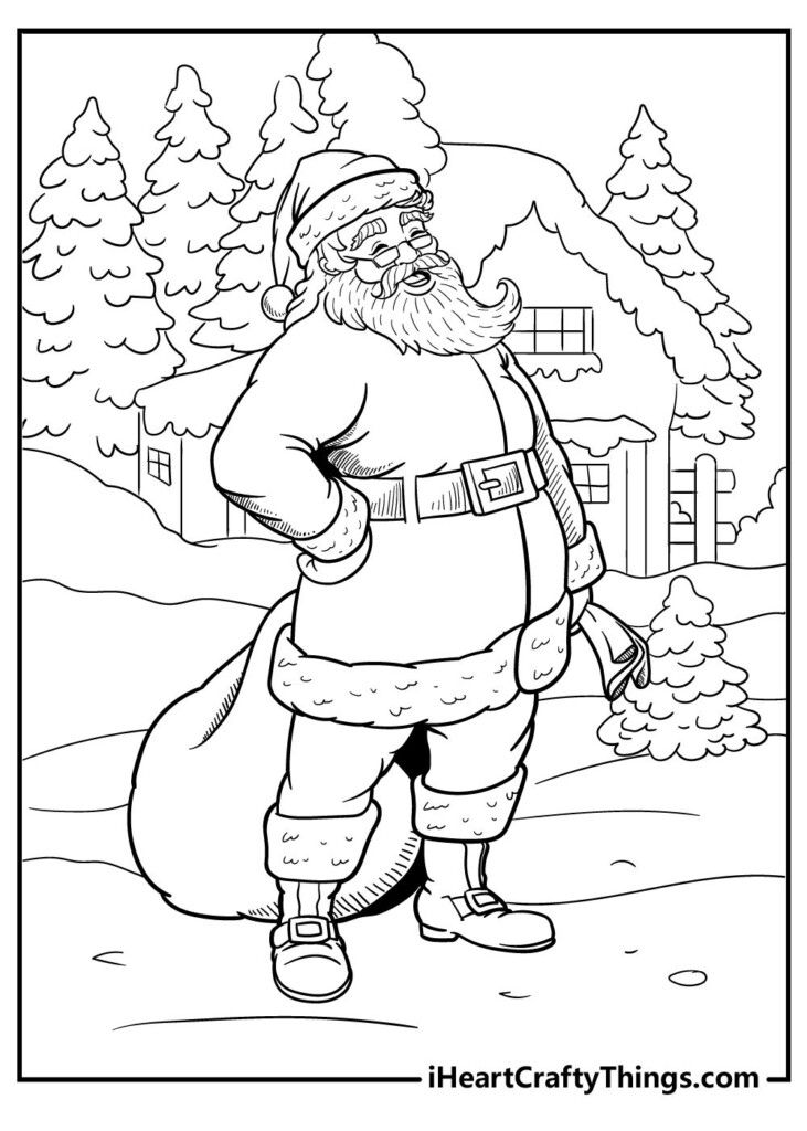Free Santa Coloring Pages Coloring Pages