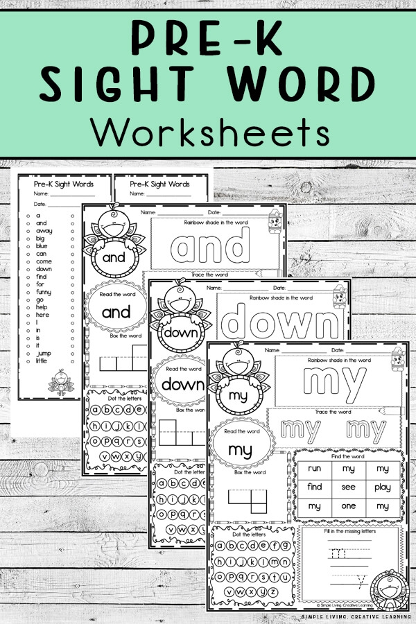 Free Sight Word Printables Free Homeschool Deals