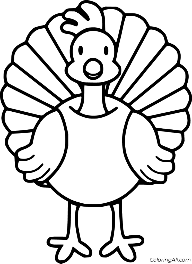Free Turkey Printable Coloring Pages Printable Sight Words List