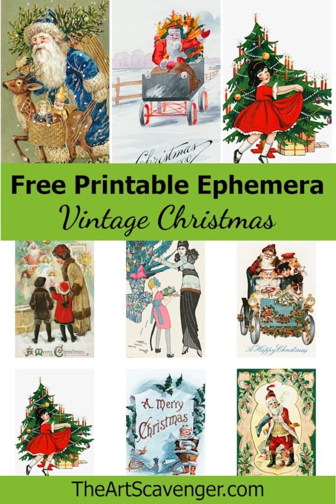 Free Vintage Christmas Printables FREE Printable A Z