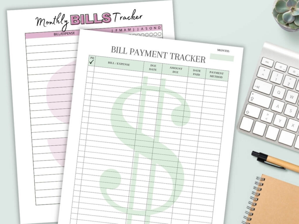 Freebie Friday Free Bill Tracker Bill Tracker Printable Bill Tracker Images