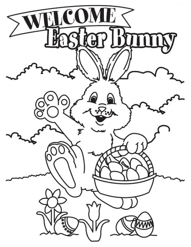 Get This Easter Bunny Coloring Pages For Kids 56731