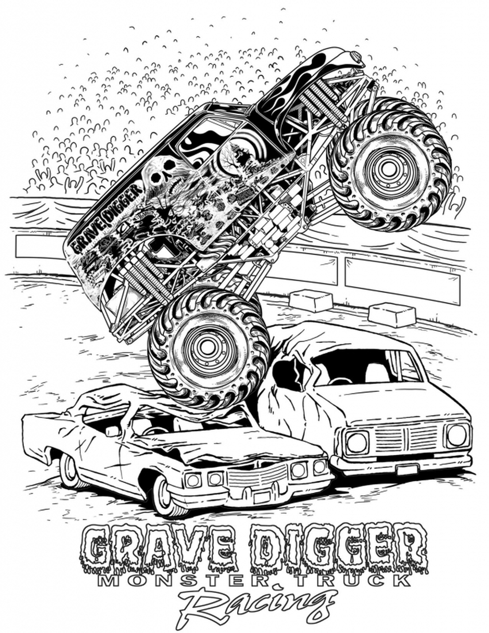 Get This Grave Digger Monster Truck Coloring Pages