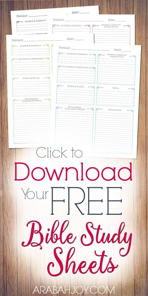 Grab Your FREE Bible Study Printables And Dive Deeper Into God 39 s Word 