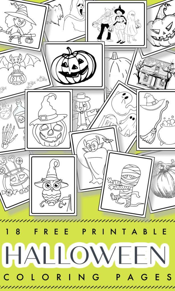 Halloween Coloring Pages Free Open Edutalk