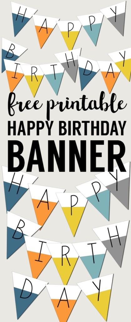 Happy Birthday Banner Free Printable Perkins