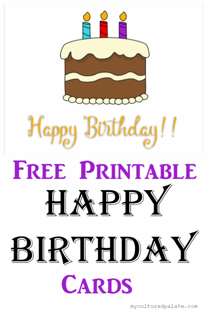 Happy Birthday Free Printable Card Free Printable Happy Birthday Card 