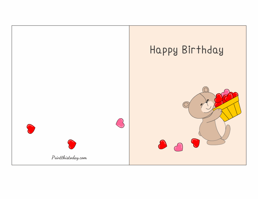 Happy Birthday Free Printable Card Free Printable Happy Birthday Card 