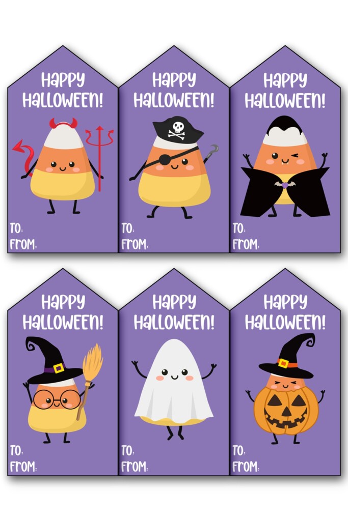 Happy halloween printable tags example 05 Mom Envy