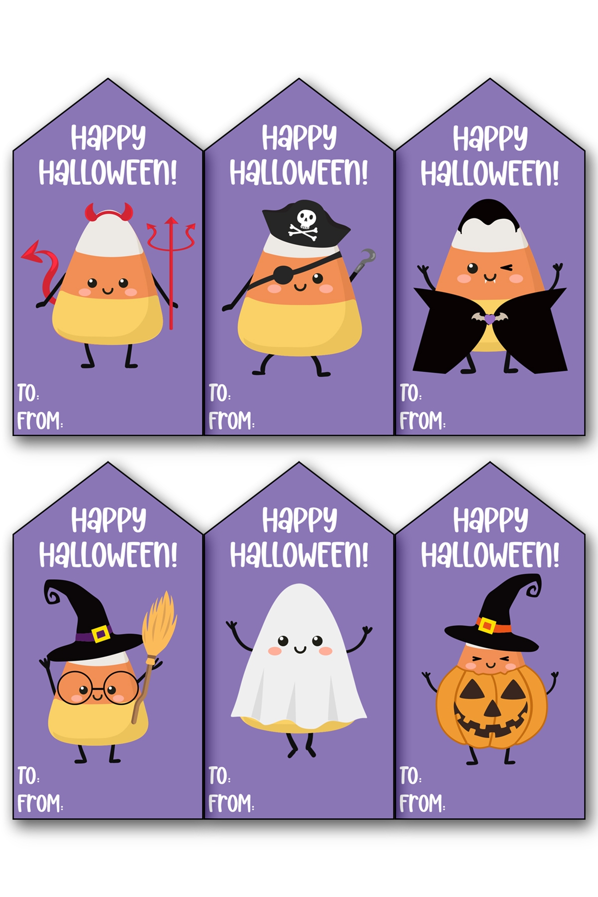 Happy halloween printable tags example 05 Mom Envy