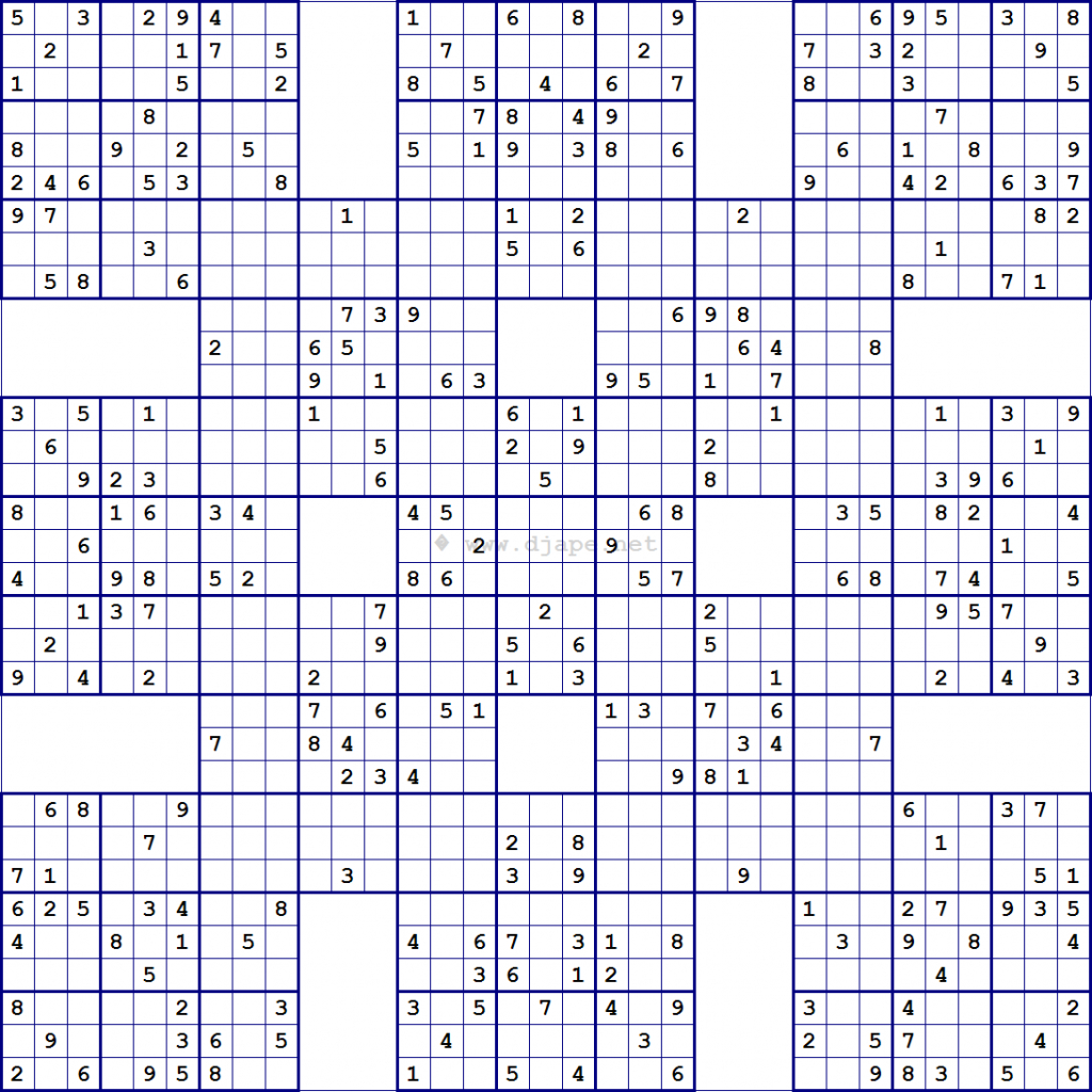 Hard Sudoku Printable Canas bergdorfbib co Printable Giant Sudoku 