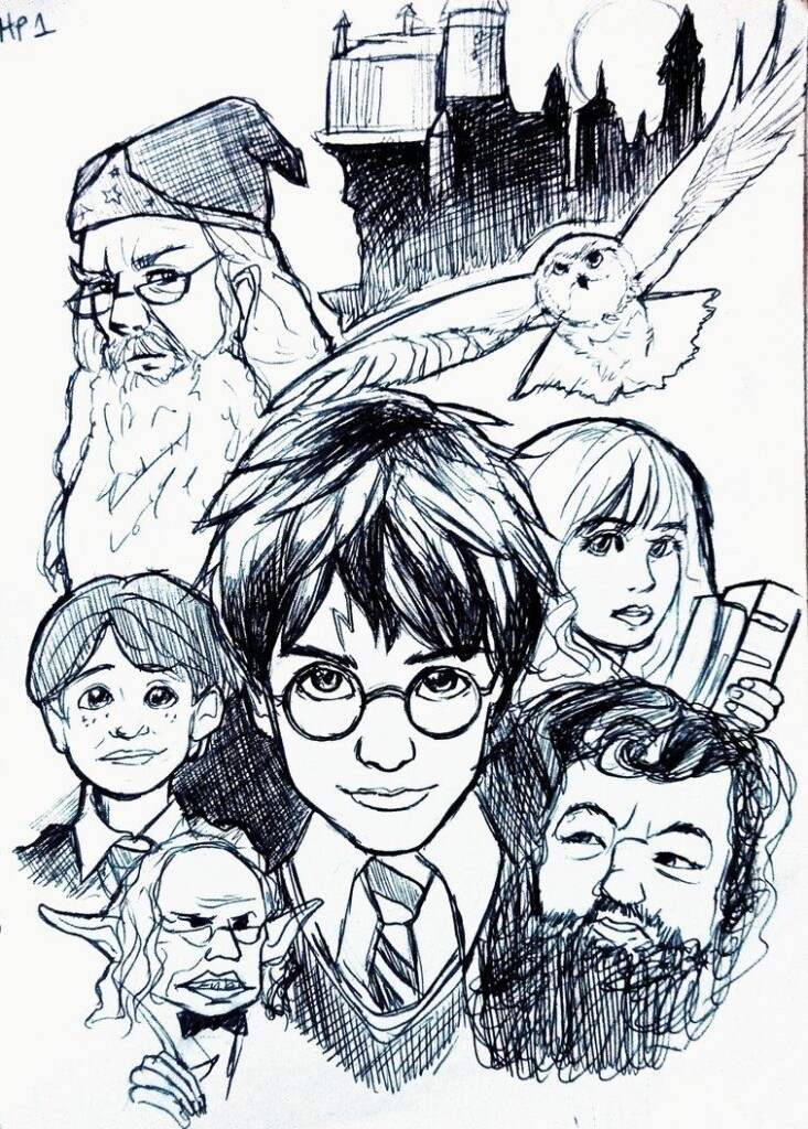 Harry Potter Coloring Pages Hagrid Printable Harry Potter Coloring 