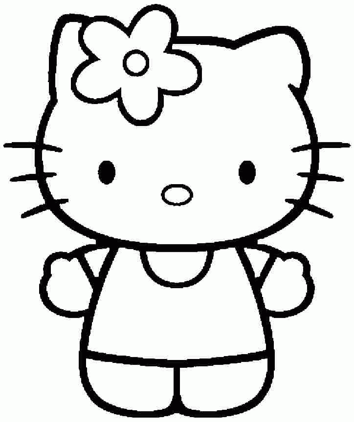 Hello Kitty Coloring Pages Printable Free Free Printable Templates