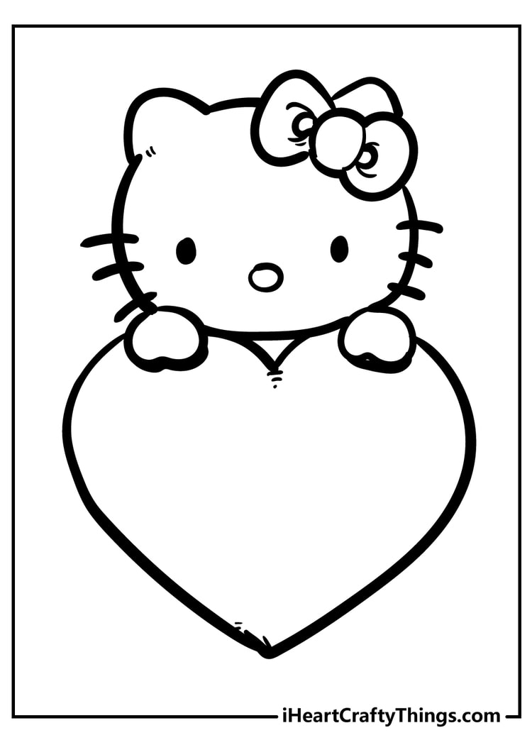 Hello Kitty Coloring Sheets Free Printable Free Coloring Sheet