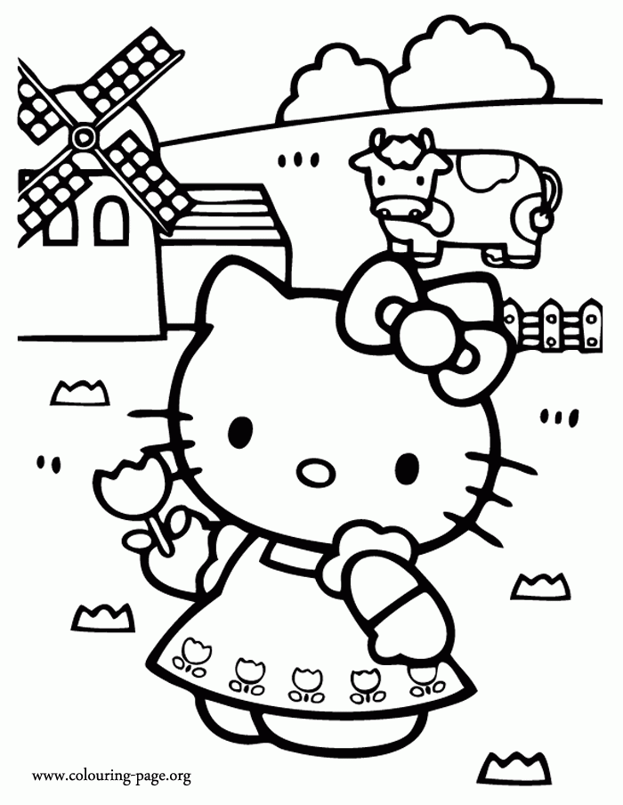Hello Kitty Pictures To Copy Coloring Home