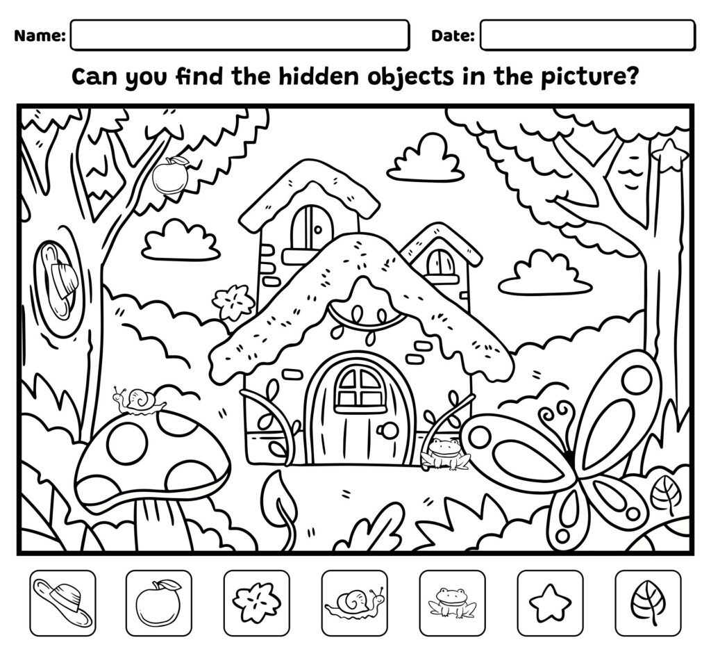 Hidden Object 20 Free PDF Printables Printablee Worksheets Library