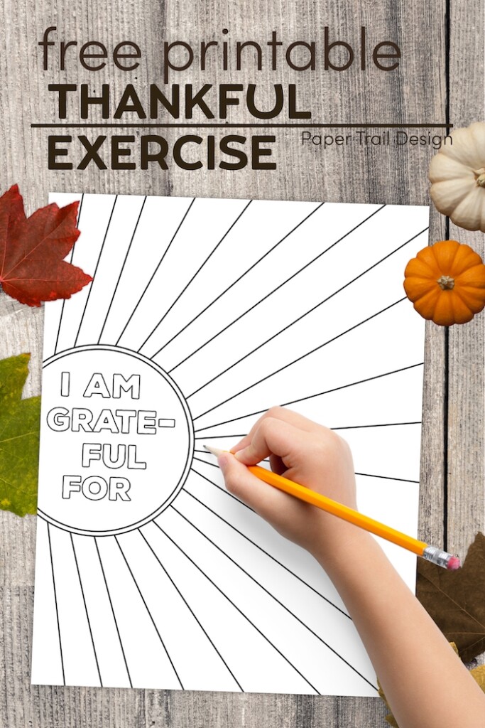 I Am Thankful For Free Printable