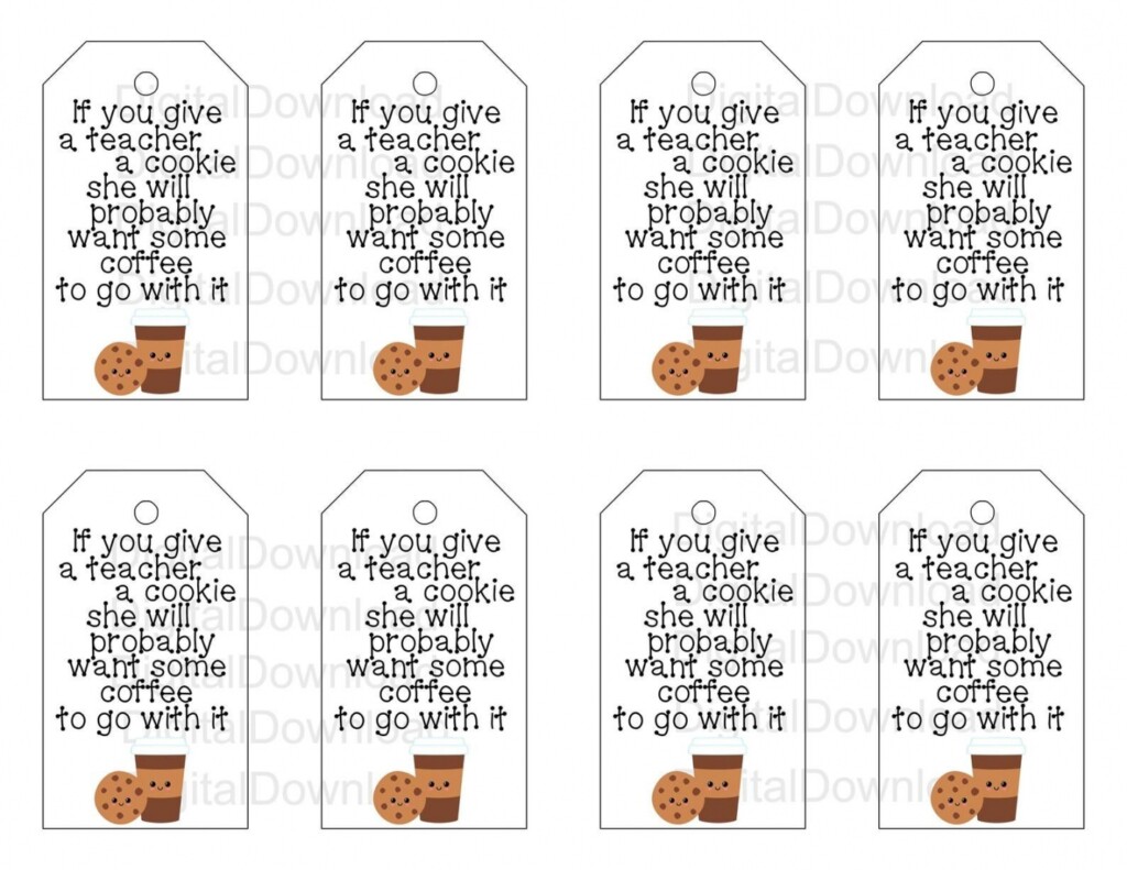 If You Give A Teacher A Cookie Free Printable FREE Printable A Z